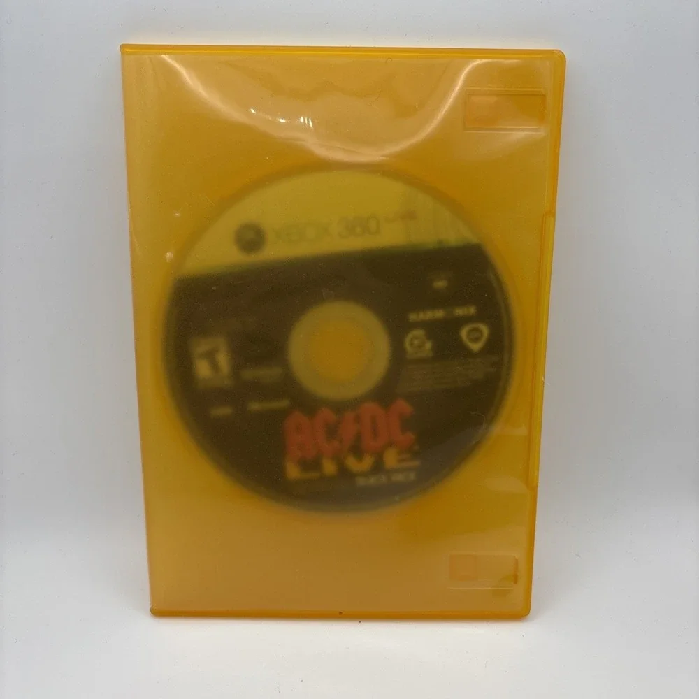 AC DC Live Rock Band Track Pack Xbox 360 Music Game Disc Generic Case